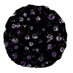 Purple Soul Large 18  Premium Round Cushions by Valentinaart