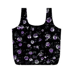 Purple Soul Full Print Recycle Bags (m)  by Valentinaart