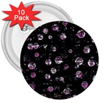 Purple soul 3  Buttons (10 pack)  Front