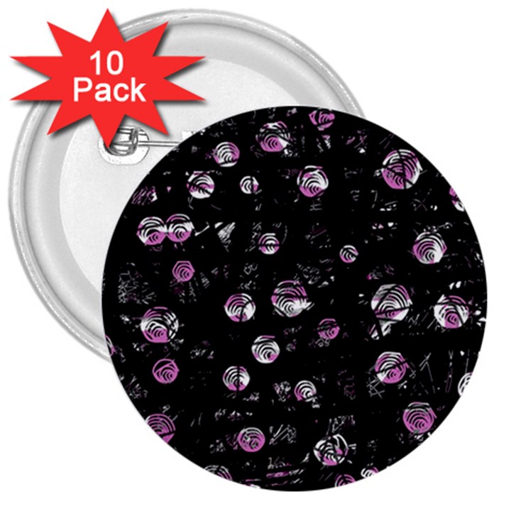 Purple soul 3  Buttons (10 pack) 