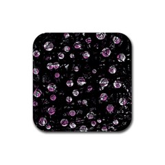 Purple Soul Rubber Coaster (square)  by Valentinaart