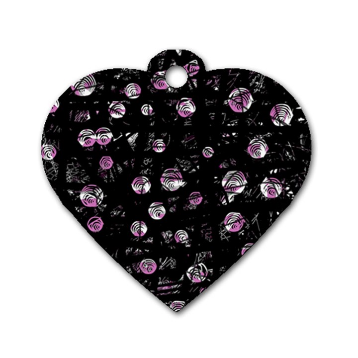 Purple soul Dog Tag Heart (Two Sides)