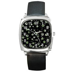 Green Soul  Square Metal Watch by Valentinaart