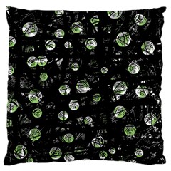 Green Soul  Large Flano Cushion Case (one Side) by Valentinaart