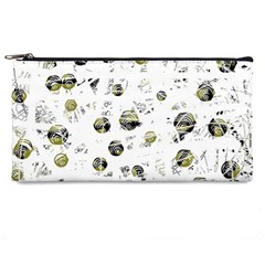 White And Yellow Soul Pencil Cases by Valentinaart