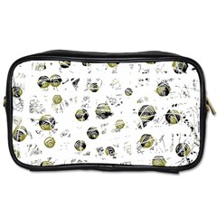 White And Yellow Soul Toiletries Bags by Valentinaart