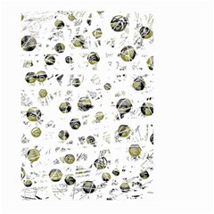 White And Yellow Soul Large Garden Flag (two Sides) by Valentinaart