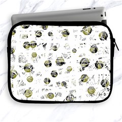 White And Yellow Soul Apple Ipad 2/3/4 Zipper Cases by Valentinaart