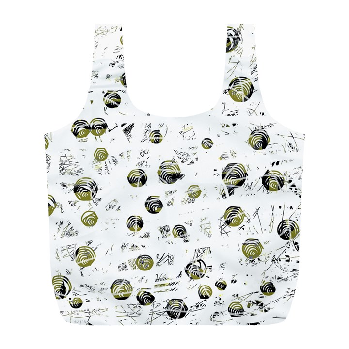 White and yellow soul Full Print Recycle Bags (L) 