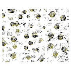 White And Yellow Soul Double Sided Flano Blanket (medium)  by Valentinaart