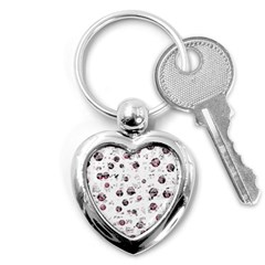 White And Red Soul Key Chains (heart)  by Valentinaart