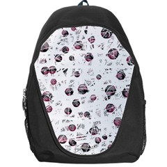 White And Red Soul Backpack Bag by Valentinaart