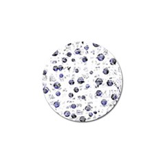 White And Deep Blue Soul Golf Ball Marker (10 Pack) by Valentinaart