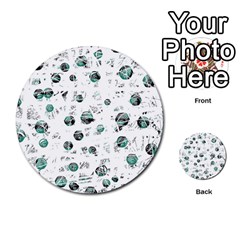 White And Green Soul Multi-purpose Cards (round) 