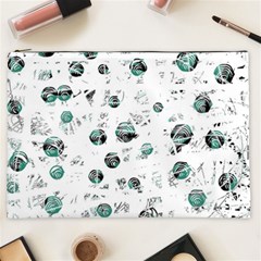 White And Green Soul Cosmetic Bag (xxl)  by Valentinaart