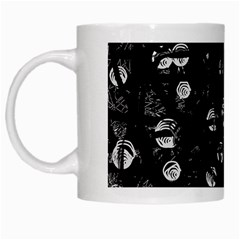 Black And Gray Soul White Mugs by Valentinaart