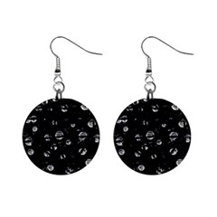 Black And Gray Soul Mini Button Earrings