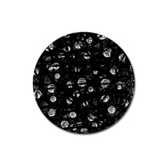 Black And Gray Soul Magnet 3  (round) by Valentinaart