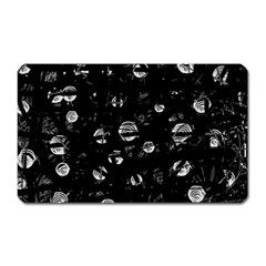 Black And Gray Soul Magnet (rectangular) by Valentinaart