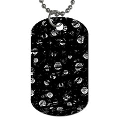 Black And Gray Soul Dog Tag (two Sides) by Valentinaart