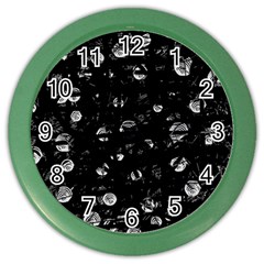 Black And Gray Soul Color Wall Clocks by Valentinaart