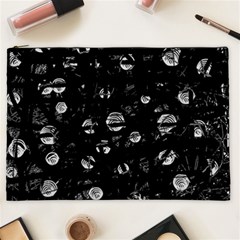 Black And Gray Soul Cosmetic Bag (xxl)  by Valentinaart