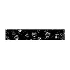 Black And Gray Soul Flano Scarf (mini) by Valentinaart