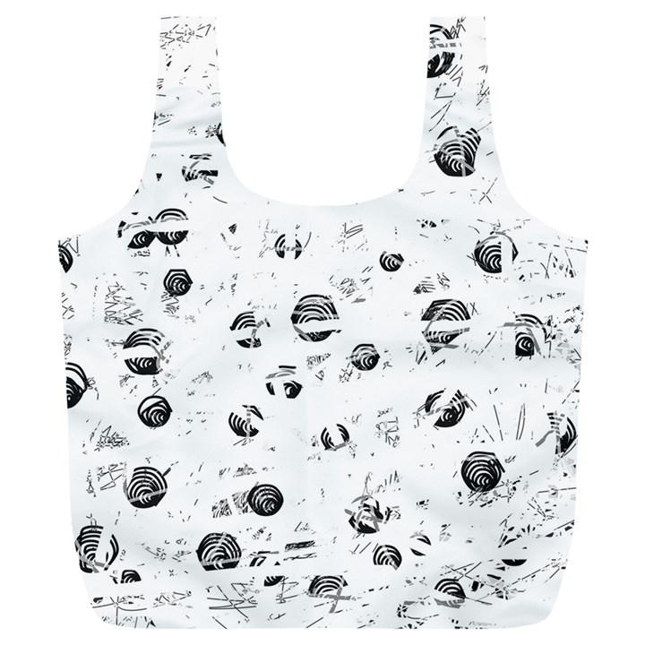 White and gray soul Full Print Recycle Bags (L) 