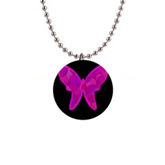 Purple Butterfly Button Necklaces by Valentinaart