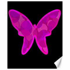 Purple Butterfly Canvas 16  X 20   by Valentinaart