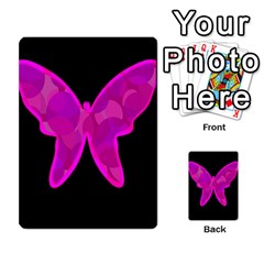 Purple Butterfly Multi-purpose Cards (rectangle) 