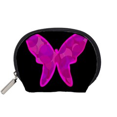 Purple Butterfly Accessory Pouches (small)  by Valentinaart