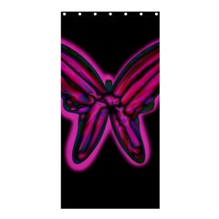 Purple Neon Butterfly Shower Curtain 36  X 72  (stall)  by Valentinaart