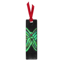 Green Neon Butterfly Small Book Marks by Valentinaart