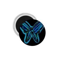 Blue Butterfly 1 75  Magnets by Valentinaart