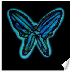 Blue Butterfly Canvas 20  X 20   by Valentinaart