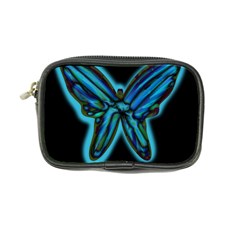 Blue Butterfly Coin Purse by Valentinaart