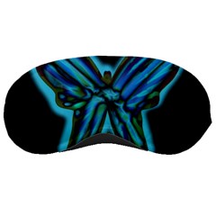 Blue Butterfly Sleeping Masks by Valentinaart