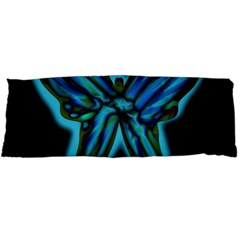 Blue Butterfly Body Pillow Case Dakimakura (two Sides) by Valentinaart