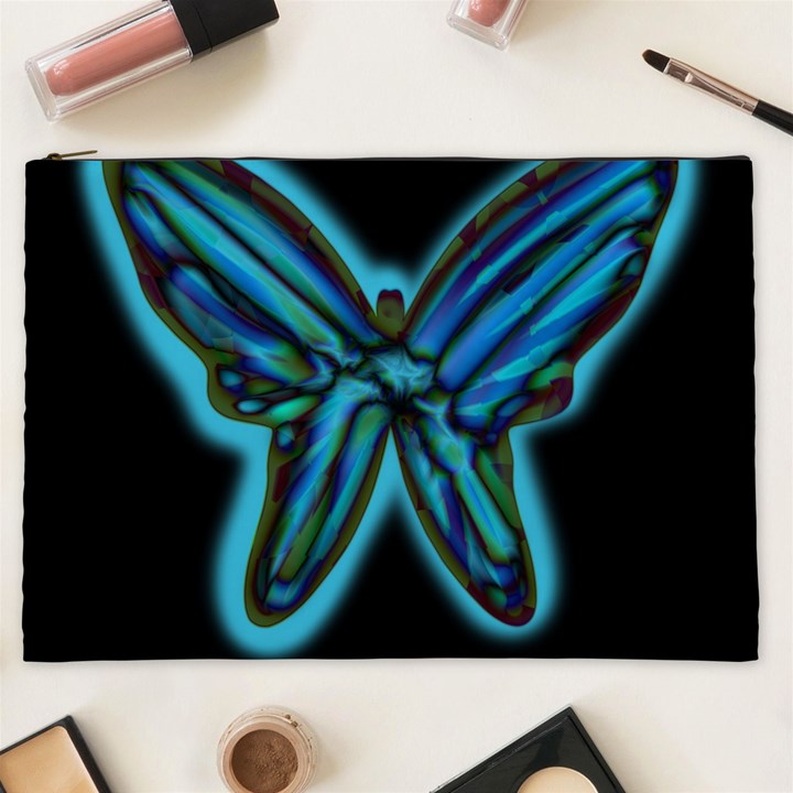 Blue butterfly Cosmetic Bag (XXL) 