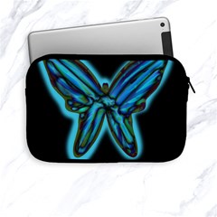 Blue Butterfly Apple Ipad Mini Zipper Cases by Valentinaart