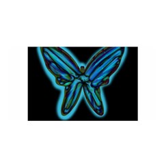 Blue Butterfly Satin Wrap by Valentinaart