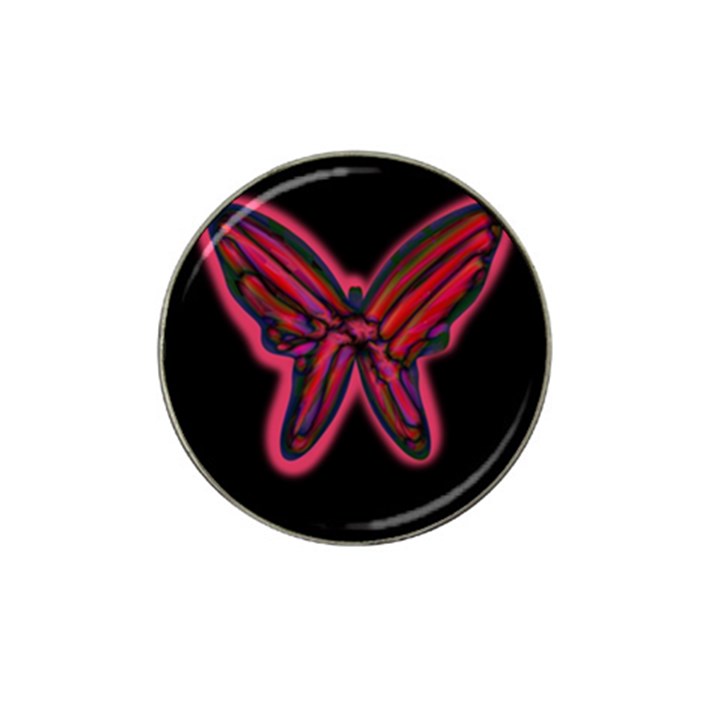 Red butterfly Hat Clip Ball Marker (4 pack)