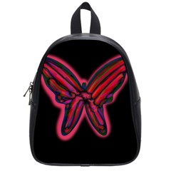 Red Butterfly School Bags (small)  by Valentinaart