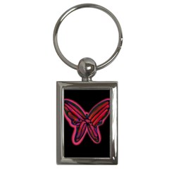 Red Butterfly Key Chains (rectangle) 