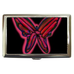 Red Butterfly Cigarette Money Cases by Valentinaart