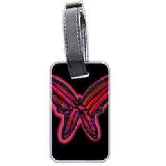 Red Butterfly Luggage Tags (two Sides) by Valentinaart