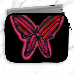 Red Butterfly Apple Ipad 2/3/4 Zipper Cases by Valentinaart