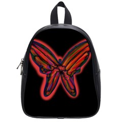 Red Butterfly School Bags (small)  by Valentinaart