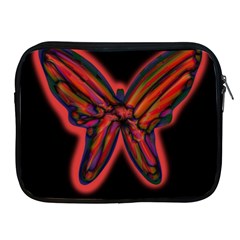 Red Butterfly Apple Ipad 2/3/4 Zipper Cases by Valentinaart